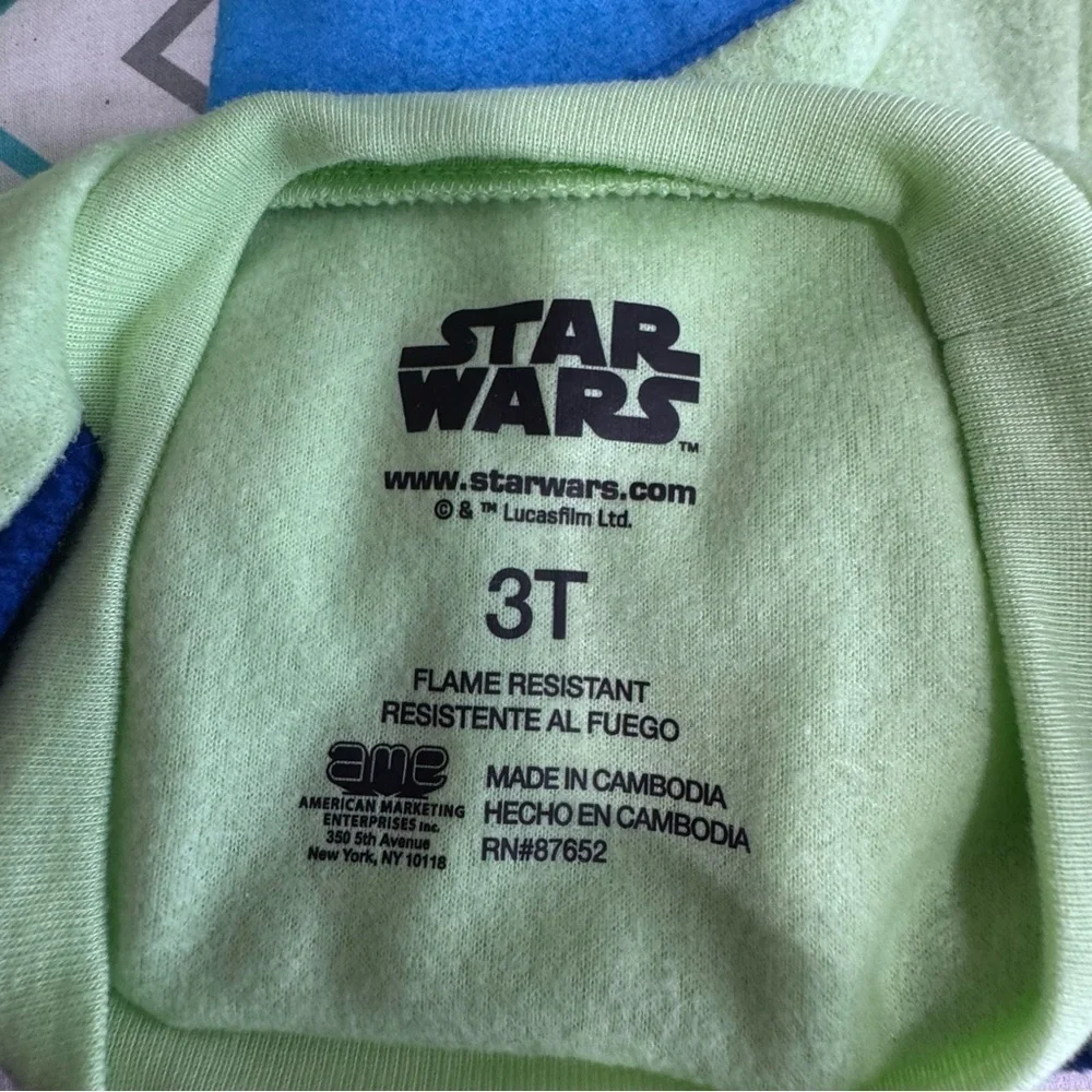 Star Wars Kids Mandolorian The Child Grogu Baby Yoda Pajamas
